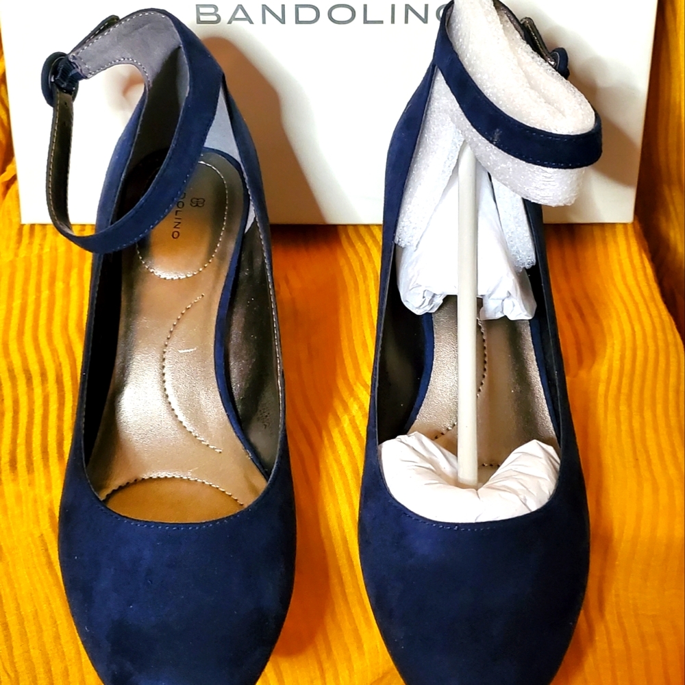 Bandolino Odear Navy Dress Pumps Suede 9M